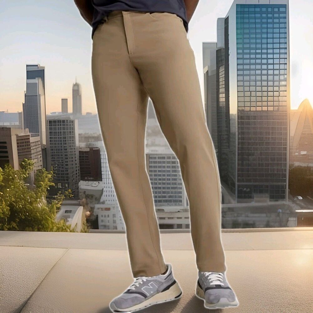 Men's VRST Limitless Tech Pants Lot Of 3 Regular & Slim Fit 30 x 32 Tan/Gray